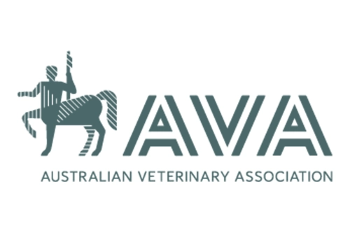 Australian Veterinary Association Logo - XCura Mobile Vet Australian Veterinary Association logo with AVA lettering and a horse rider symbol